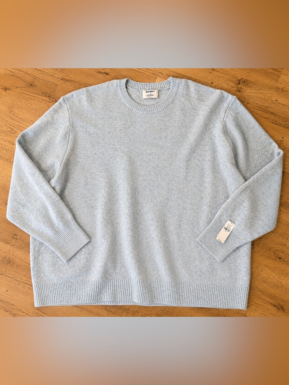 Old Navy 4X Wool Blend Crewneck Sweater Light Blue NWT